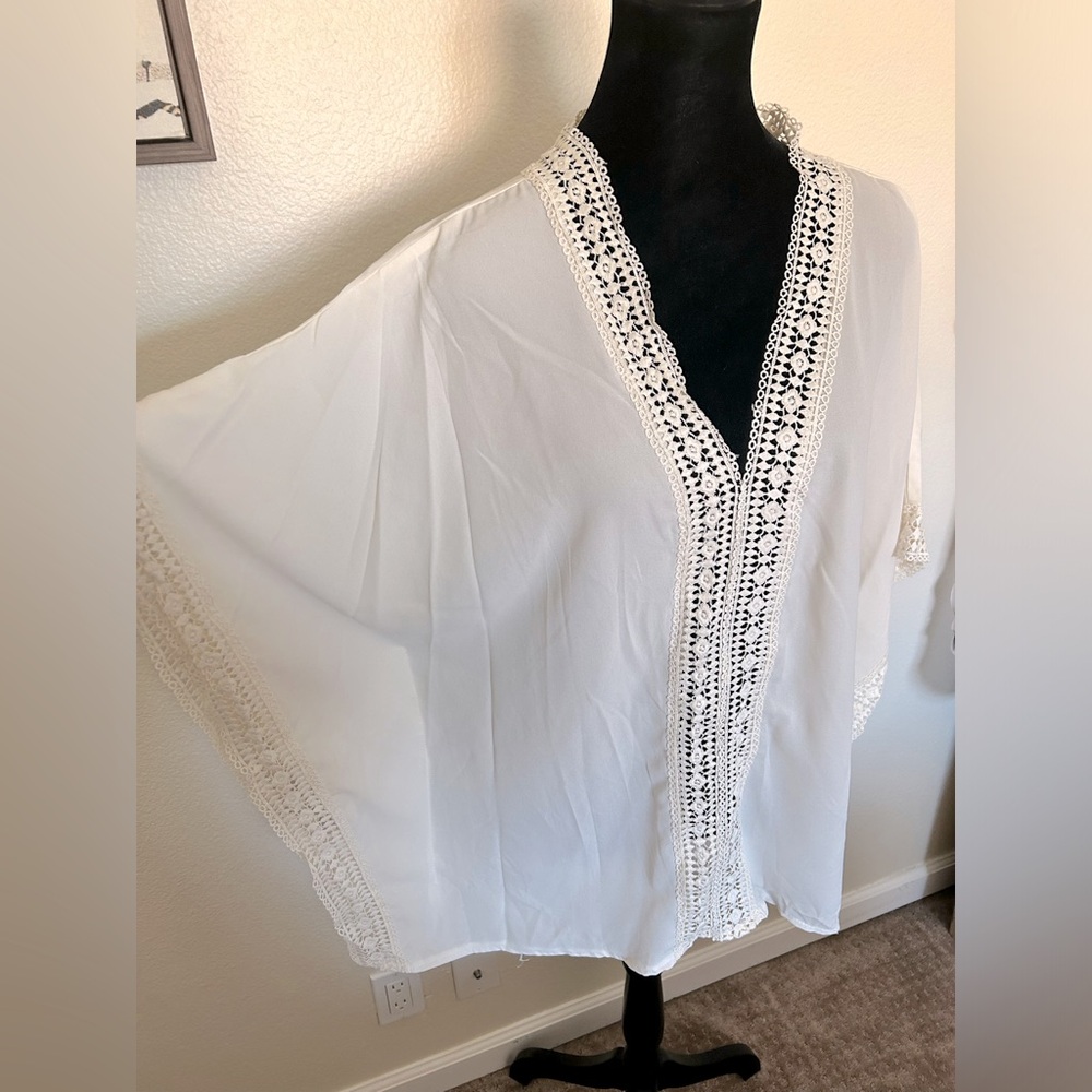 NWT By Design Cloud White Swimsuit Cover.